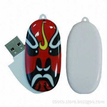 Swivel USB Key with 1G to GB 256Capacity, USB2.0 USB Interface and Plug-and-play Function